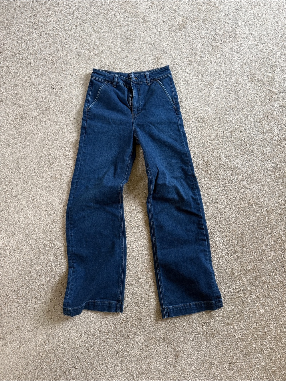 J. Crew Dark Blue Wide Leg Jeans